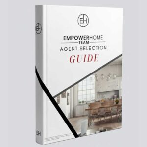 Homeowner reviewing a checklist while choosing a real estate agent.